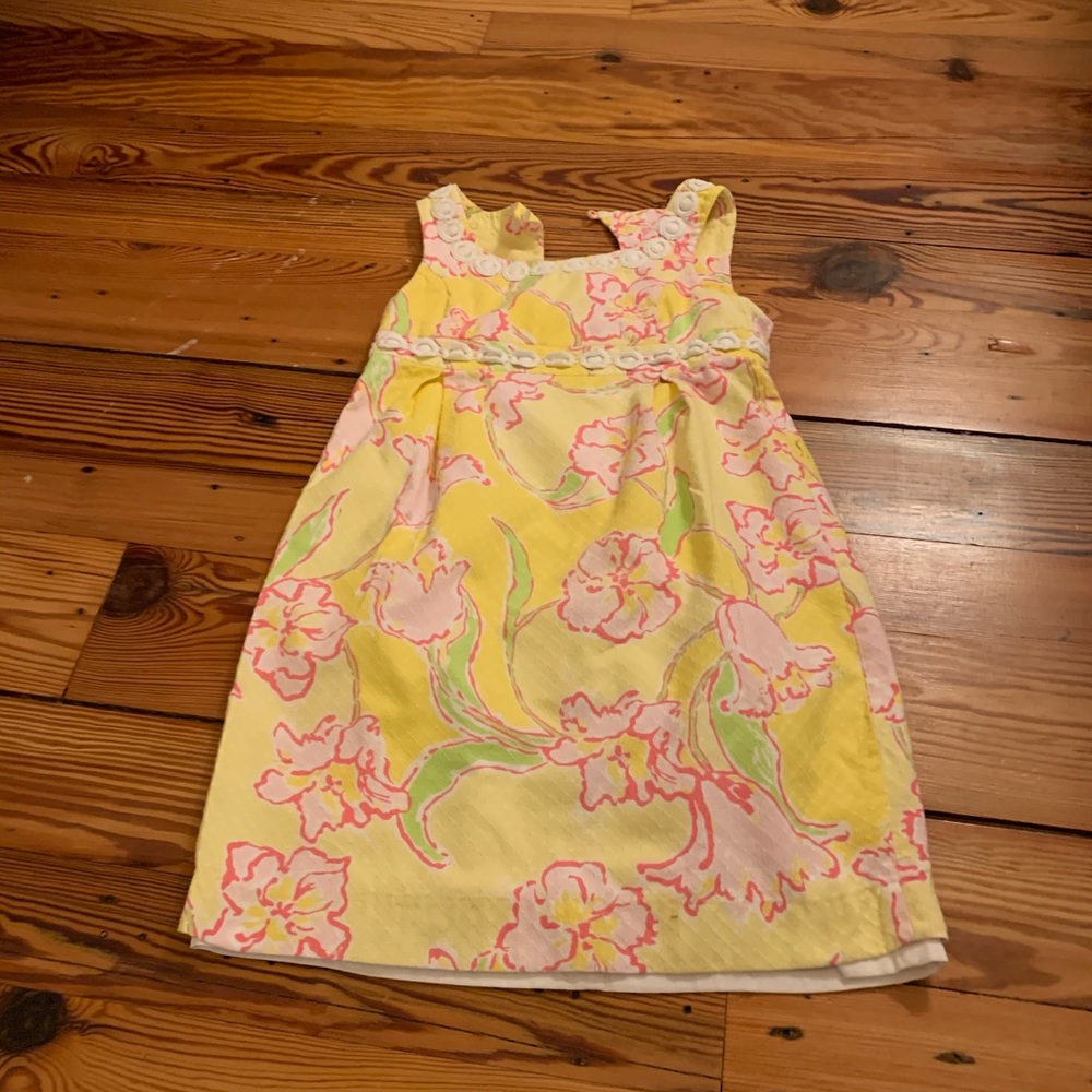 Lily Pulitzer girls yellow dress